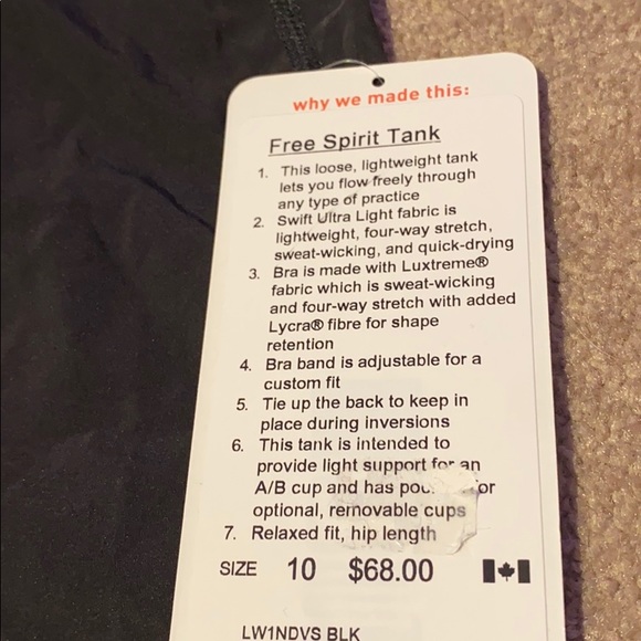 Lululemon Free Spirit Tank - Picture 7 of 8